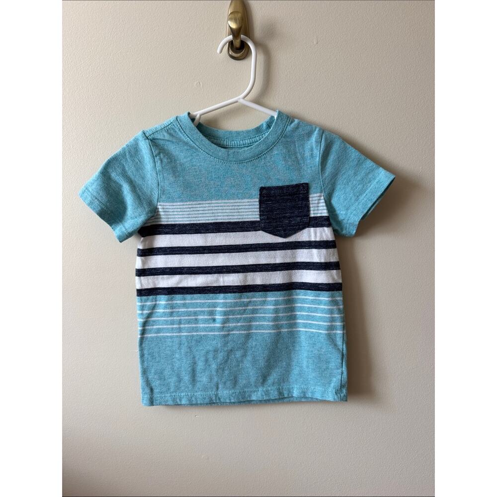 Bundle Cat & Jack Boys T-shirts Size 3T Blue Green Gray - Picture 2 of 11